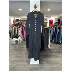 NWT Mixed Denim Wide Leg Jumpsuit Size M